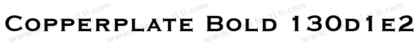 Copperplate Bold 130d1e2字体转换
